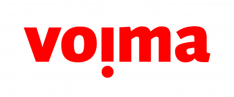 Kuvassa Voiman logo
