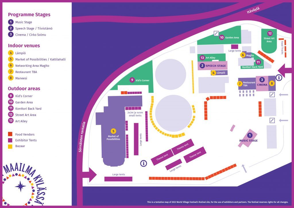 A map of the festival area.