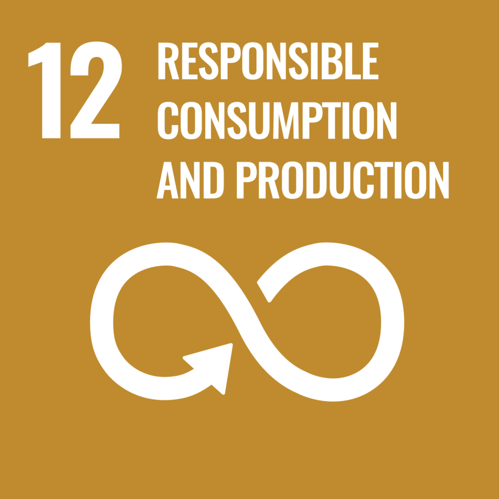 Kuvassa kestävän kehityksen tavoite 12. vastuullista kuluttamista