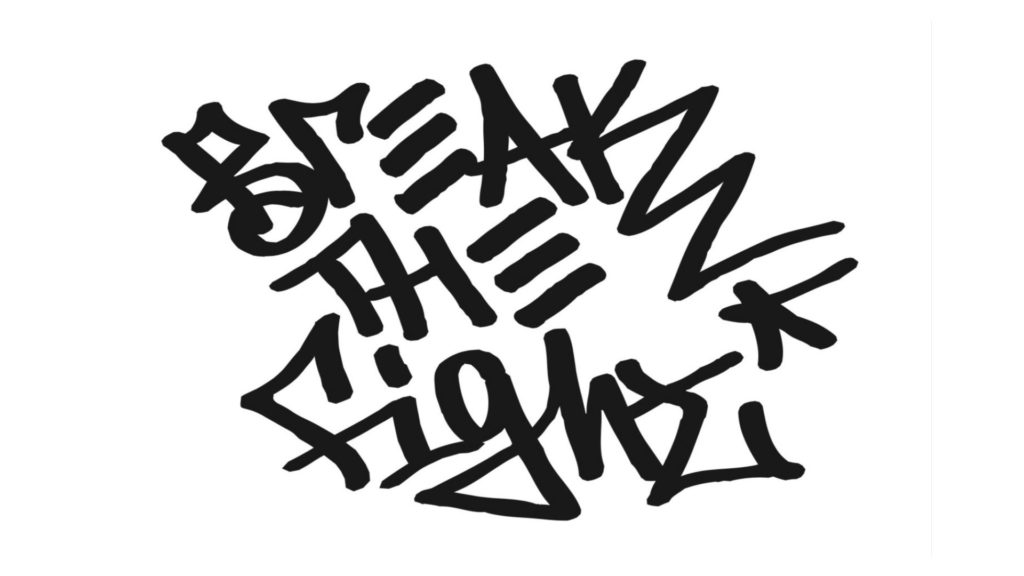 Kuvassa Break the Fight logo