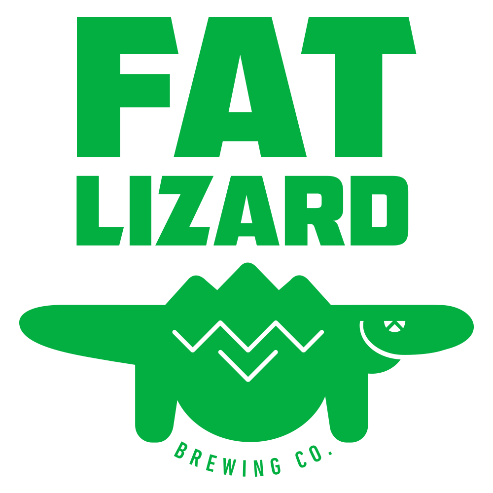 Kuvassa Fat Lizardin logo
