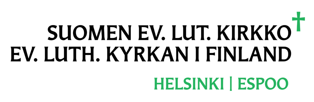 Suomen ev. lut. kirkko Helsinki Espoo logo.