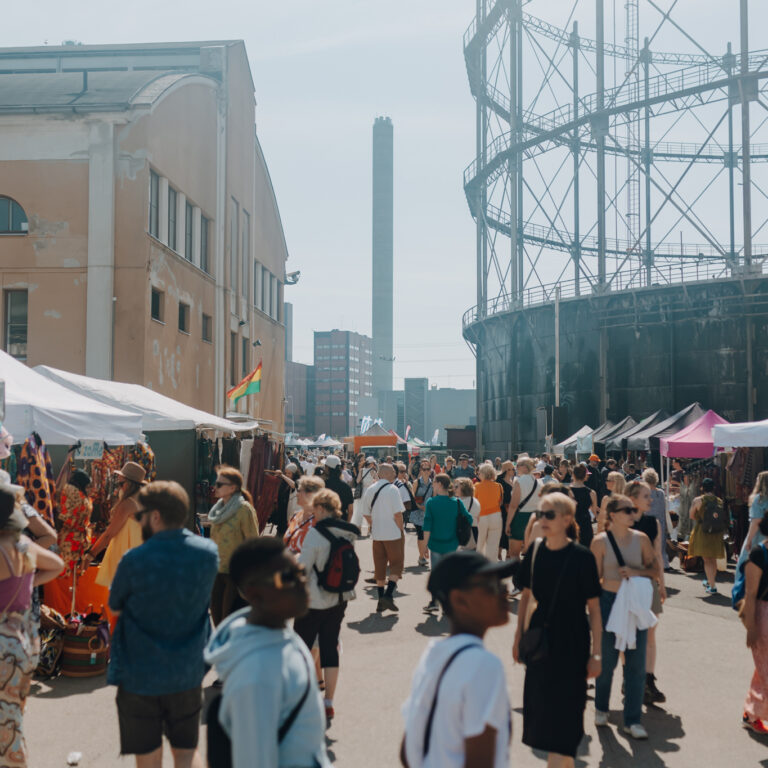 Bazaars at the festival.
