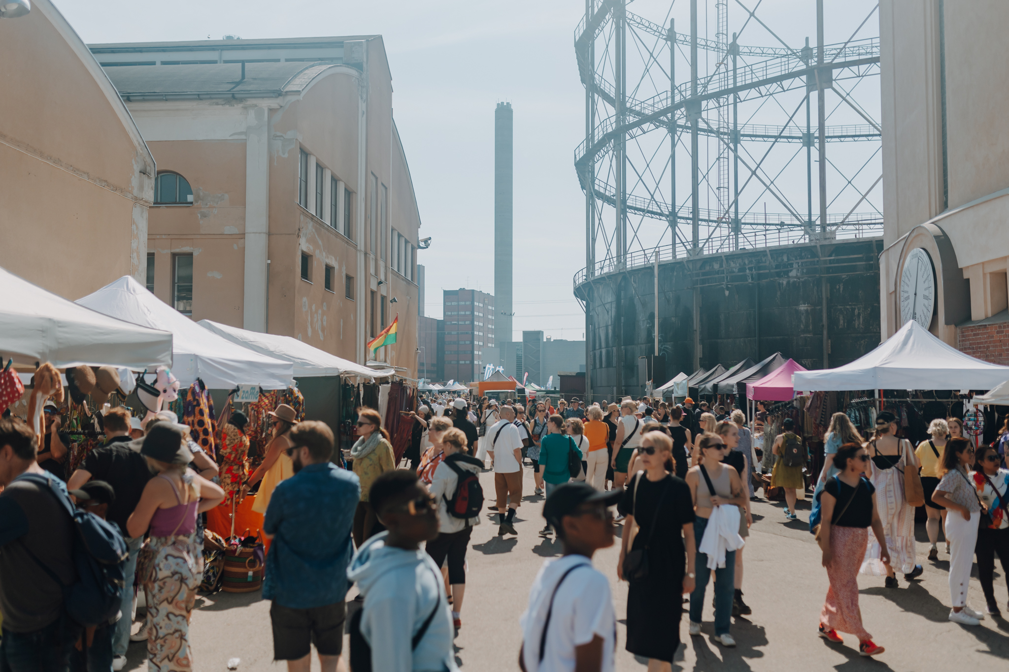 Bazaars at the festival.